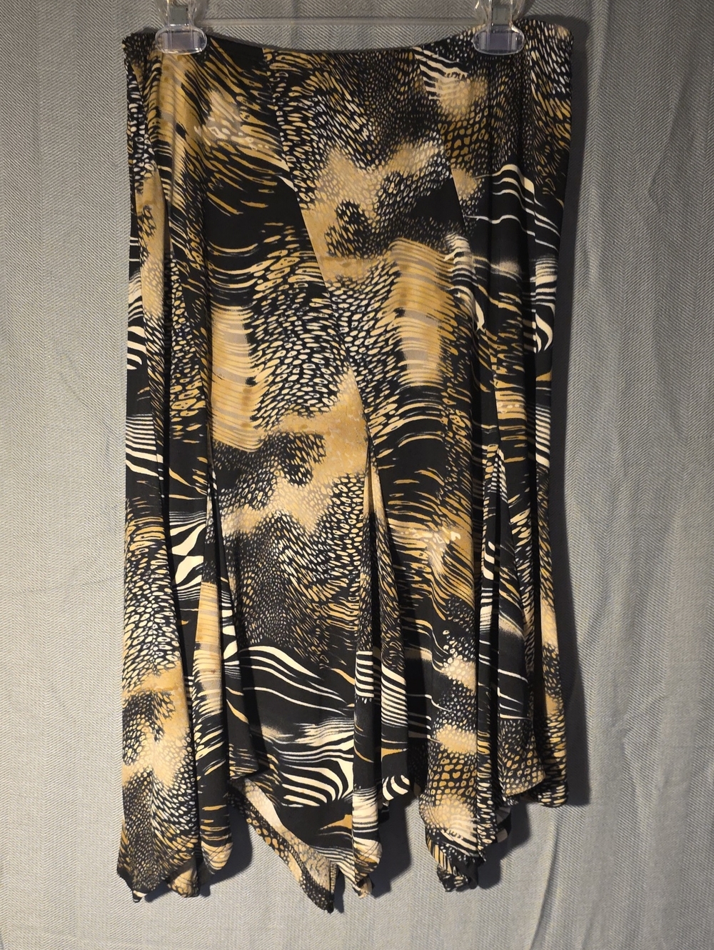 Versailles Black and Cream Patterned Women's Skirt